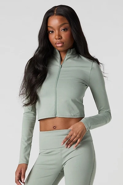 Active Zip-Up Long Sleeve Top