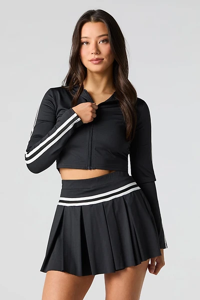 Active Contrast Striped Skort