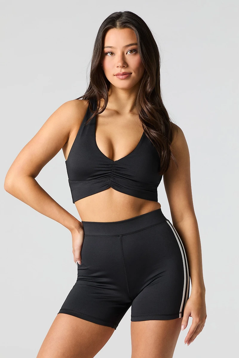 Active Contrast Striped Short