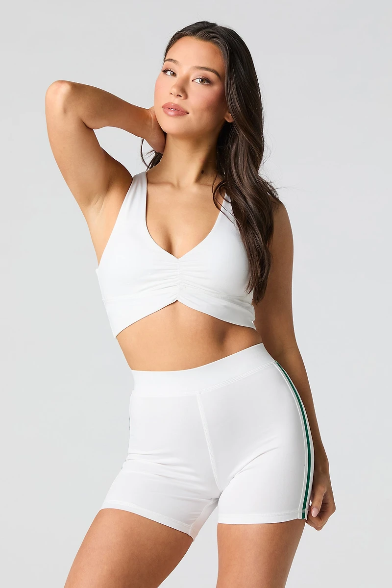 Short Active avec rayures contrastantes