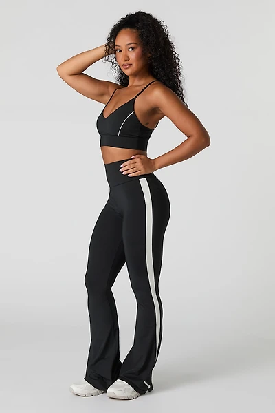 Active Side Striped Flare Legging