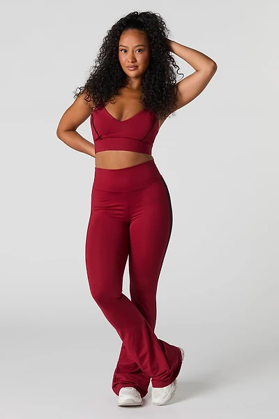 Active Side Striped Flare Legging