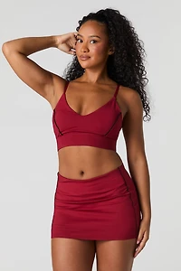 Active Piping Detail Mini Skort