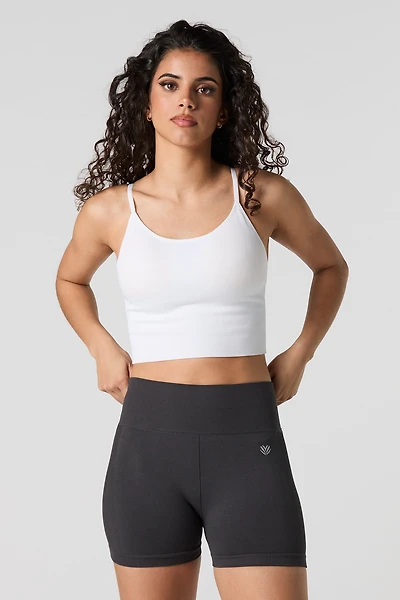 Seamless Ruched Back Biker Short