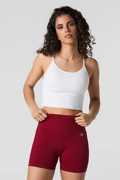 Seamless Ruched Back Biker Short