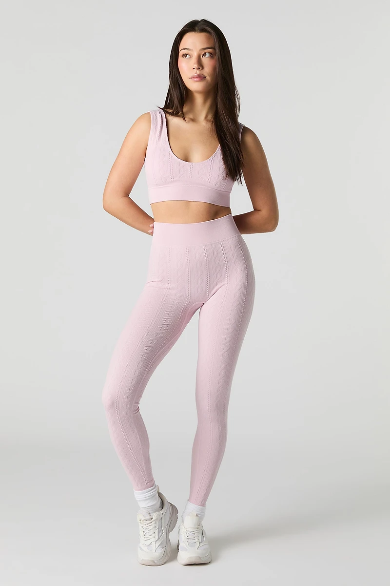 Legging texturé sans couture Active