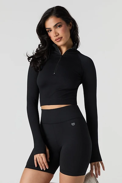 Active Side Ribbed Short