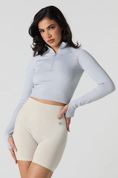 Active Side Ribbed Short