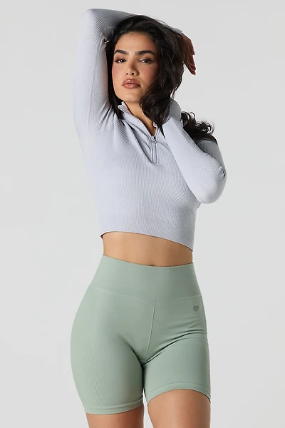 Active Side Ribbed Short