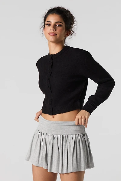 Minijupe-short à taille haute