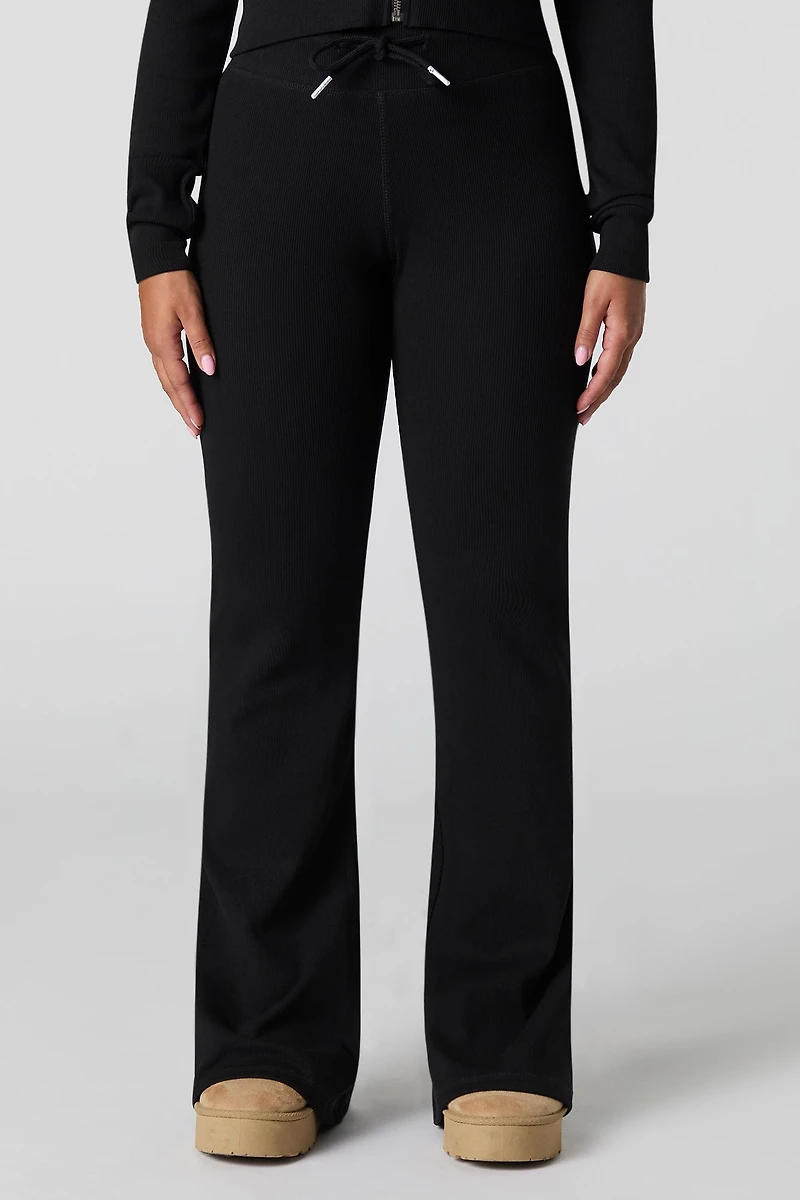 Pantalon côtelé évasé Active