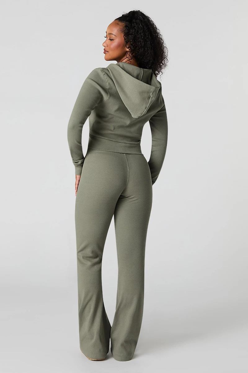 Pantalon côtelé évasé Active