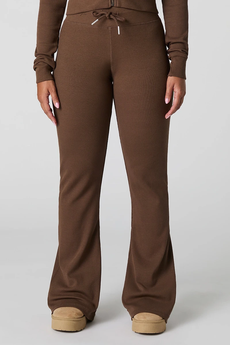 Pantalon côtelé évasé Active