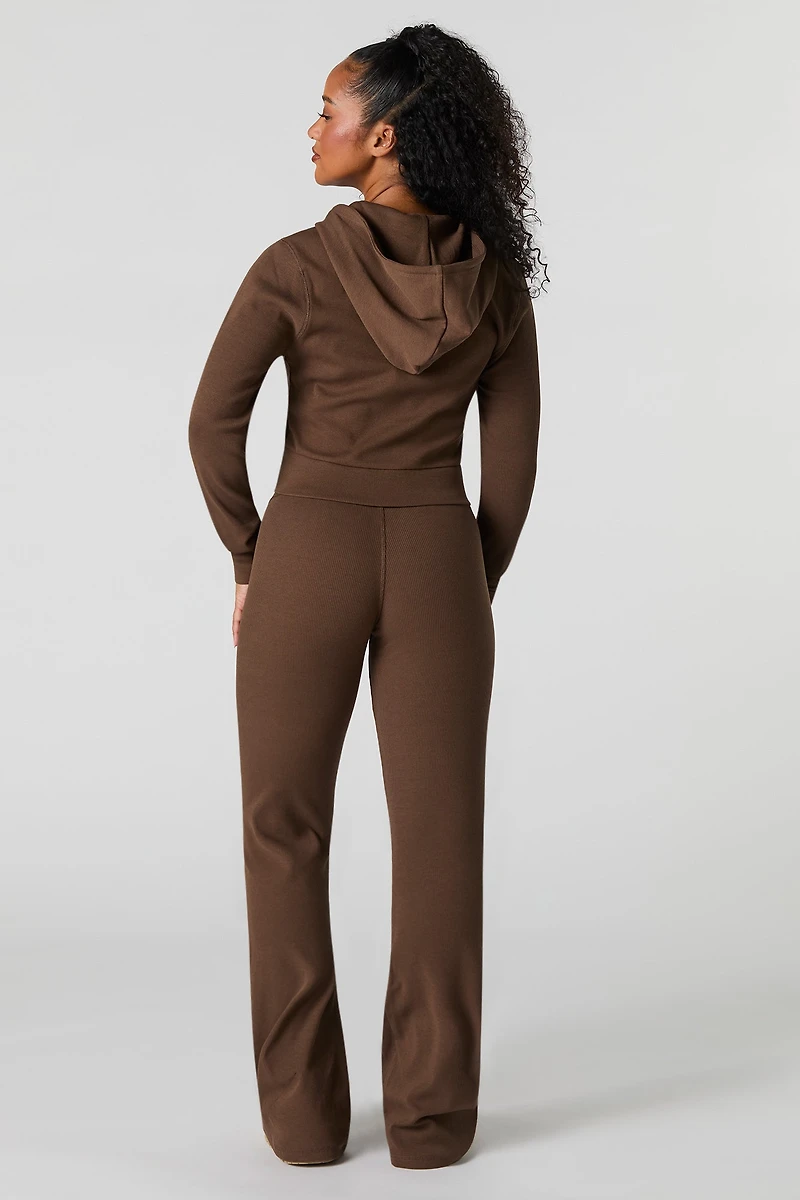 Pantalon côtelé évasé Active