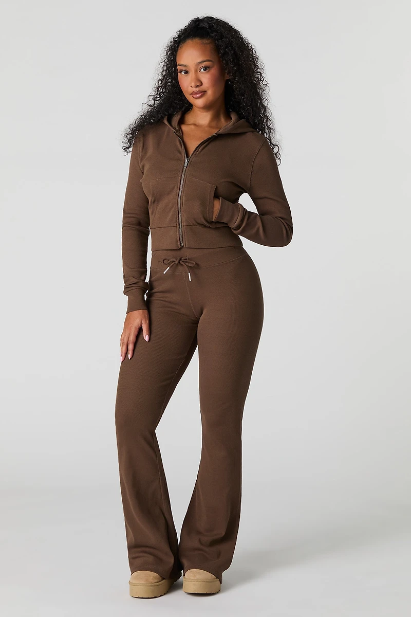 Pantalon côtelé évasé Active