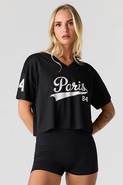 Graphic Boxy Crop Jersey
