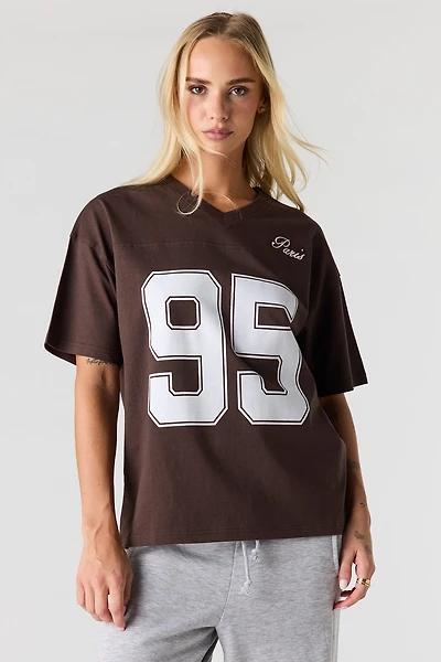 Graphic V-Neck T-Shirt