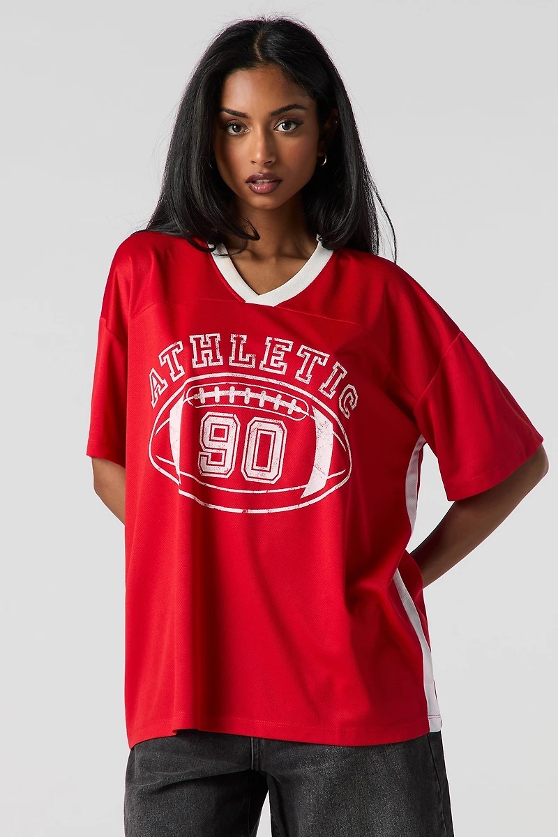 Graphic Mesh Oversized Jersey