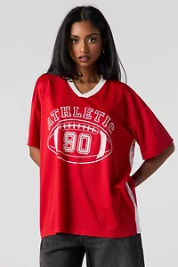 Graphic Mesh Oversized Jersey