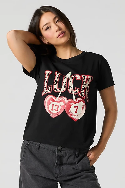 Luck Cherries Graphic T-Shirt