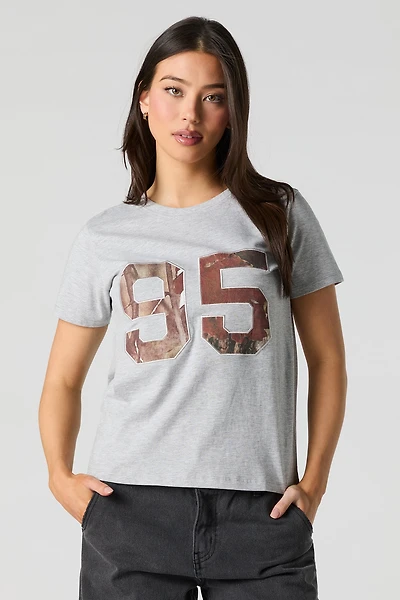 T-shirt avec motif brodé en serg