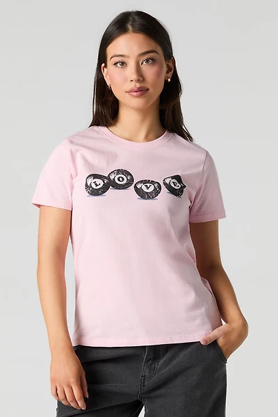 T-shirt à imprimé Love 8 Ball