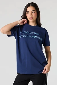 T-shirt surdimensionné imprimé
