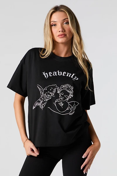 T-shirt avec motif brodé Heavenly