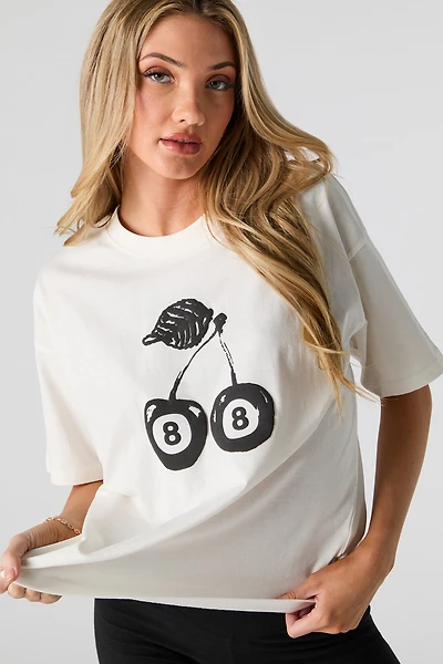 T-shirt à imprimé Cherry 8 Ball