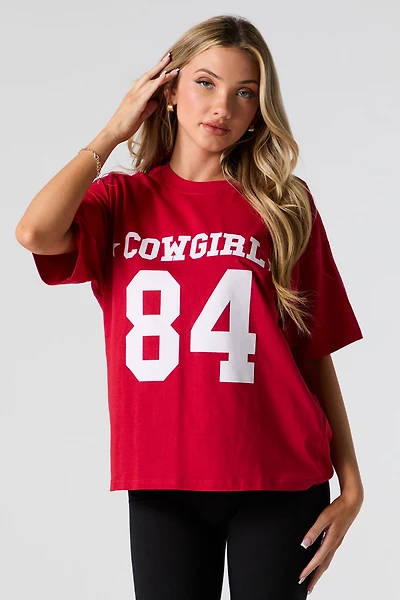 Cowgirl 84 Flock Print T-Shirt