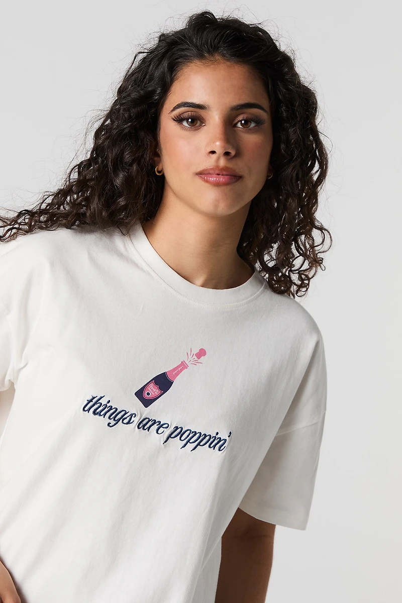 Embroidered Graphic T-Shirt