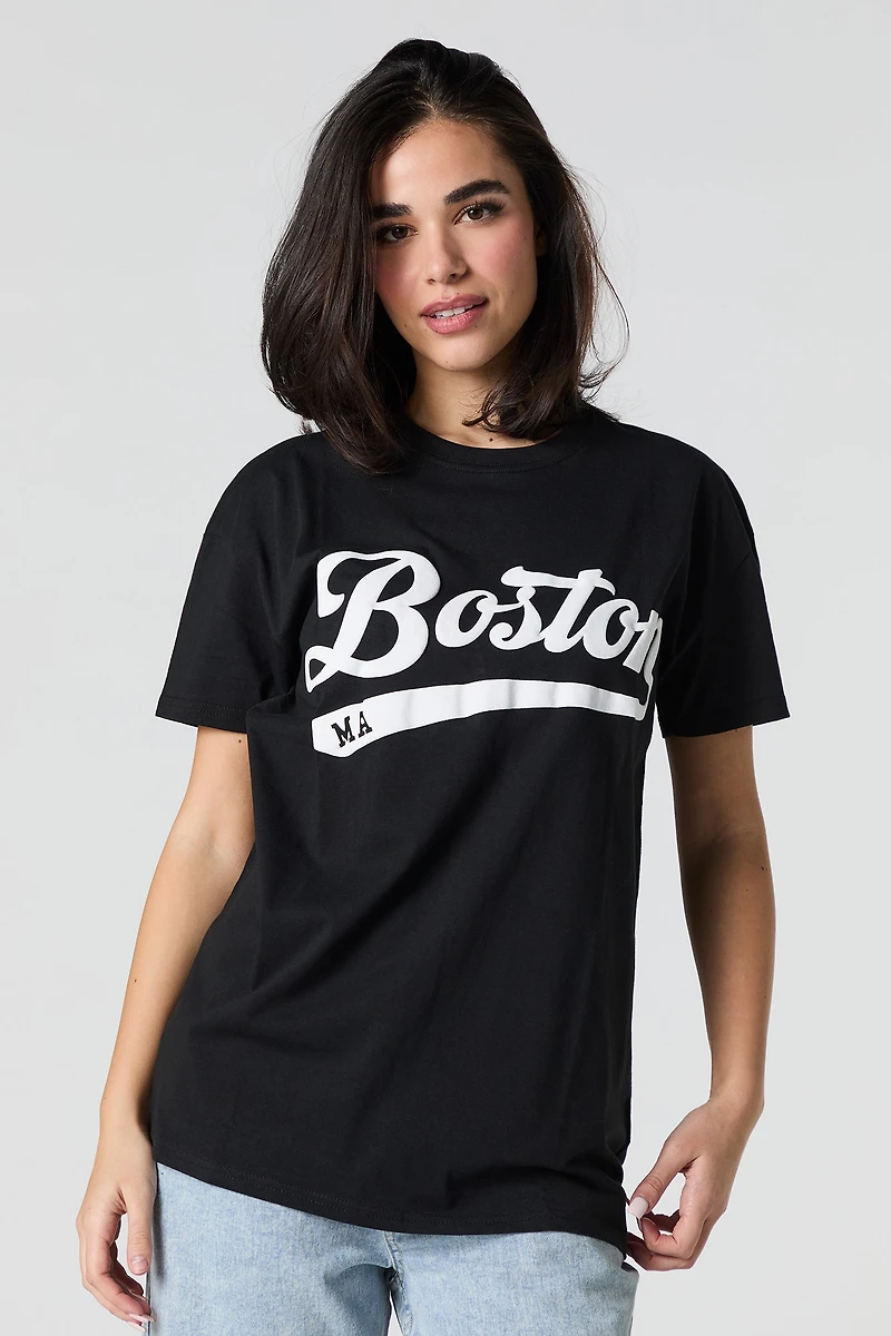 Boston Puff Print T-Shirt