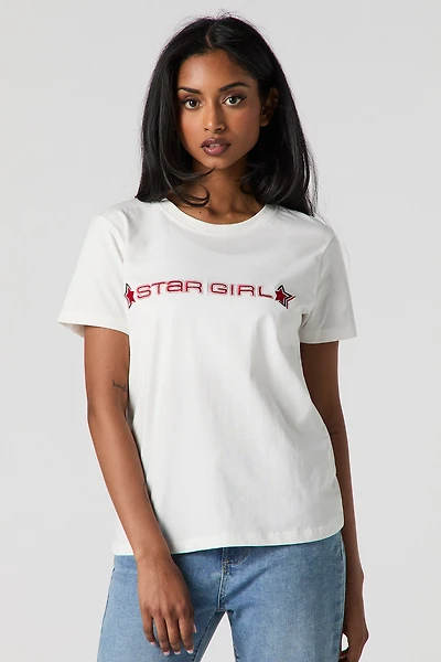 T-shirt avec motif brodé