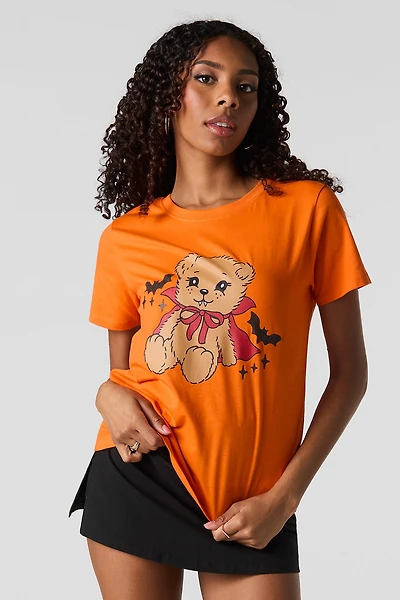 T-shirt à imprimé Halloween Bear
