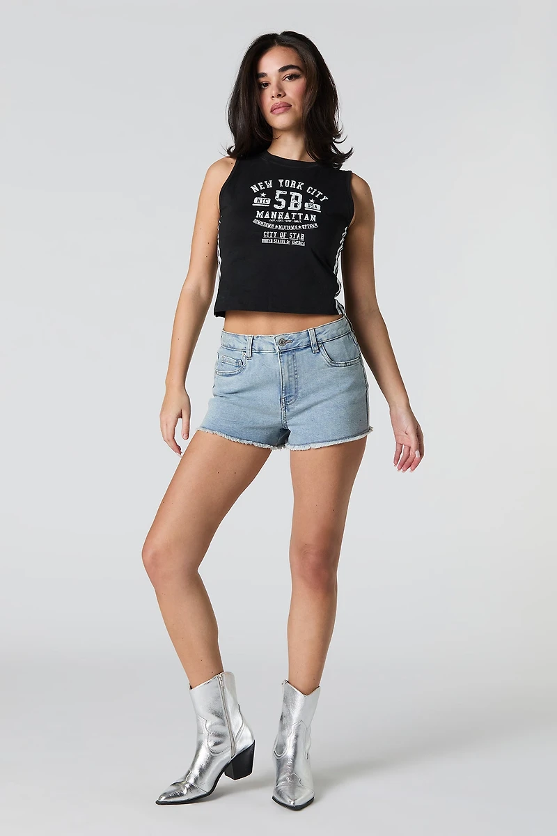 Graphic Cropped Tank
