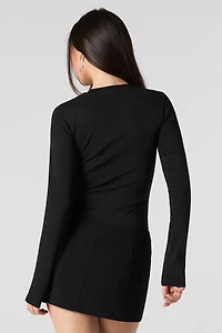 High Neck Long Sleeve Bodysuit
