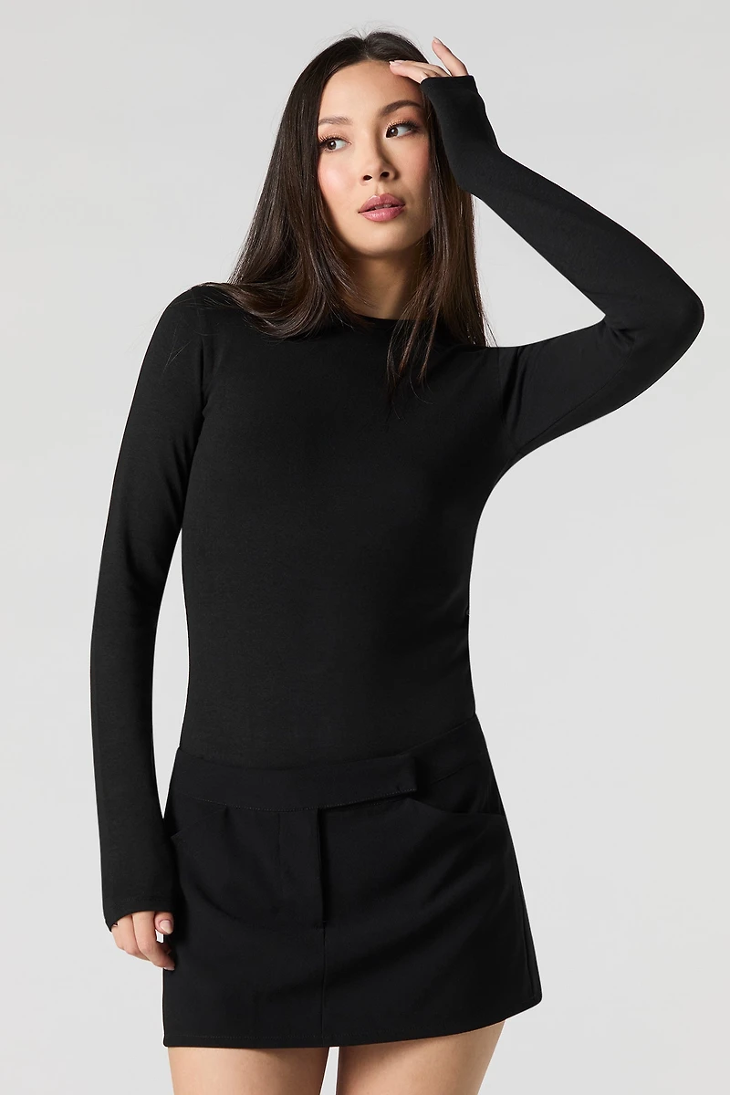 High Neck Long Sleeve Bodysuit