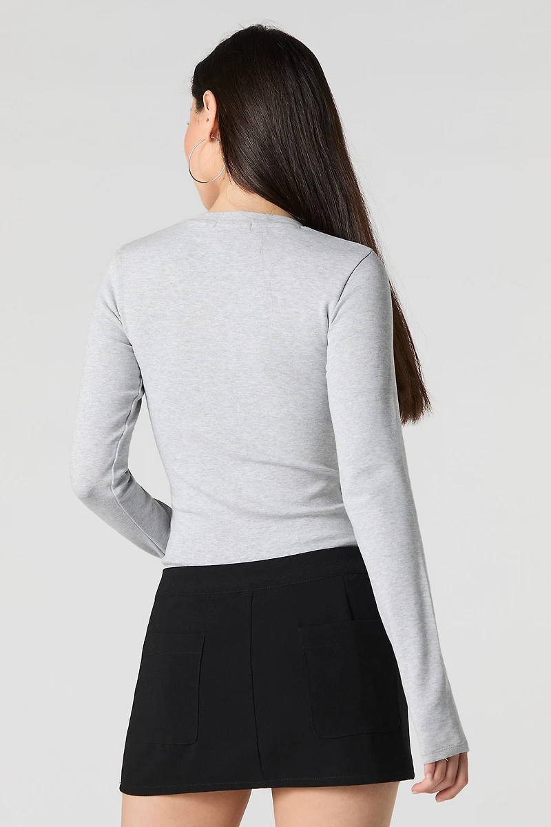 High Neck Long Sleeve Bodysuit