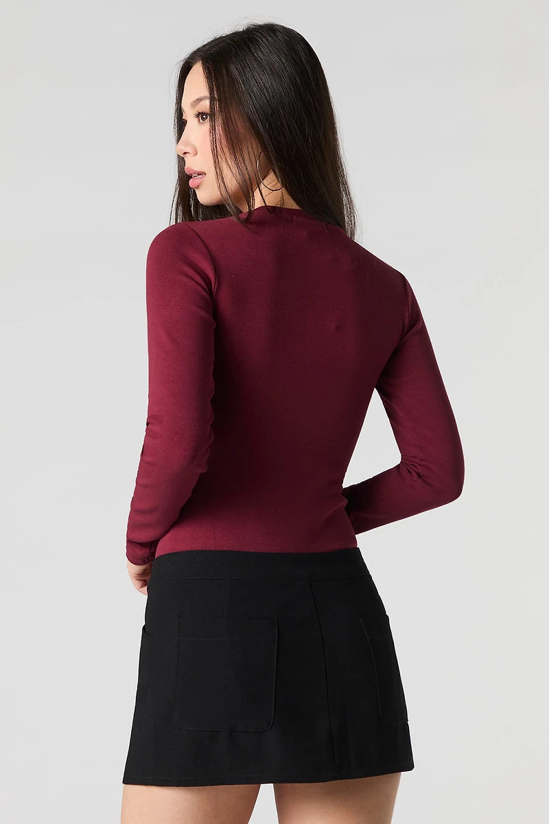 High Neck Long Sleeve Bodysuit