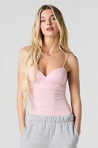 Maillot sans couture avec bonnets intégrés et encolure en coeur
