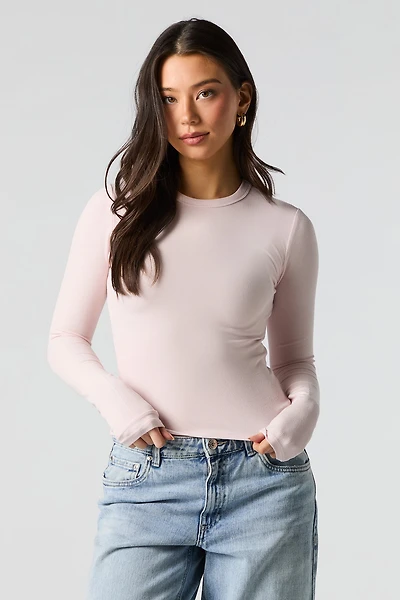 Ribbed Long Sleeve Top