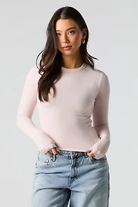 Ribbed Long Sleeve Top