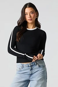 Ribbed Long Sleeve Top