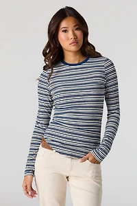 Ribbed Long Sleeve Top