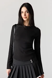 Ribbed Long Sleeve Top