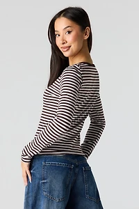 Button-Up Long Sleeve Top
