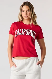 Twill Embroidered Boxy T-Shirt