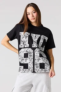 NYC Lace HD Print T-Shirt