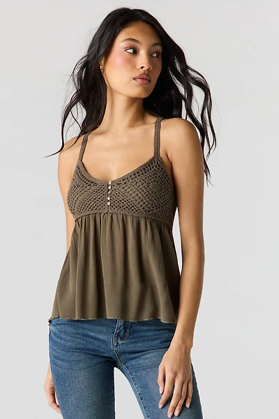Crochet Babydoll Tank