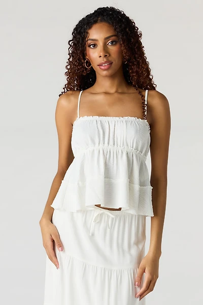 Camisole nuisette à volants
